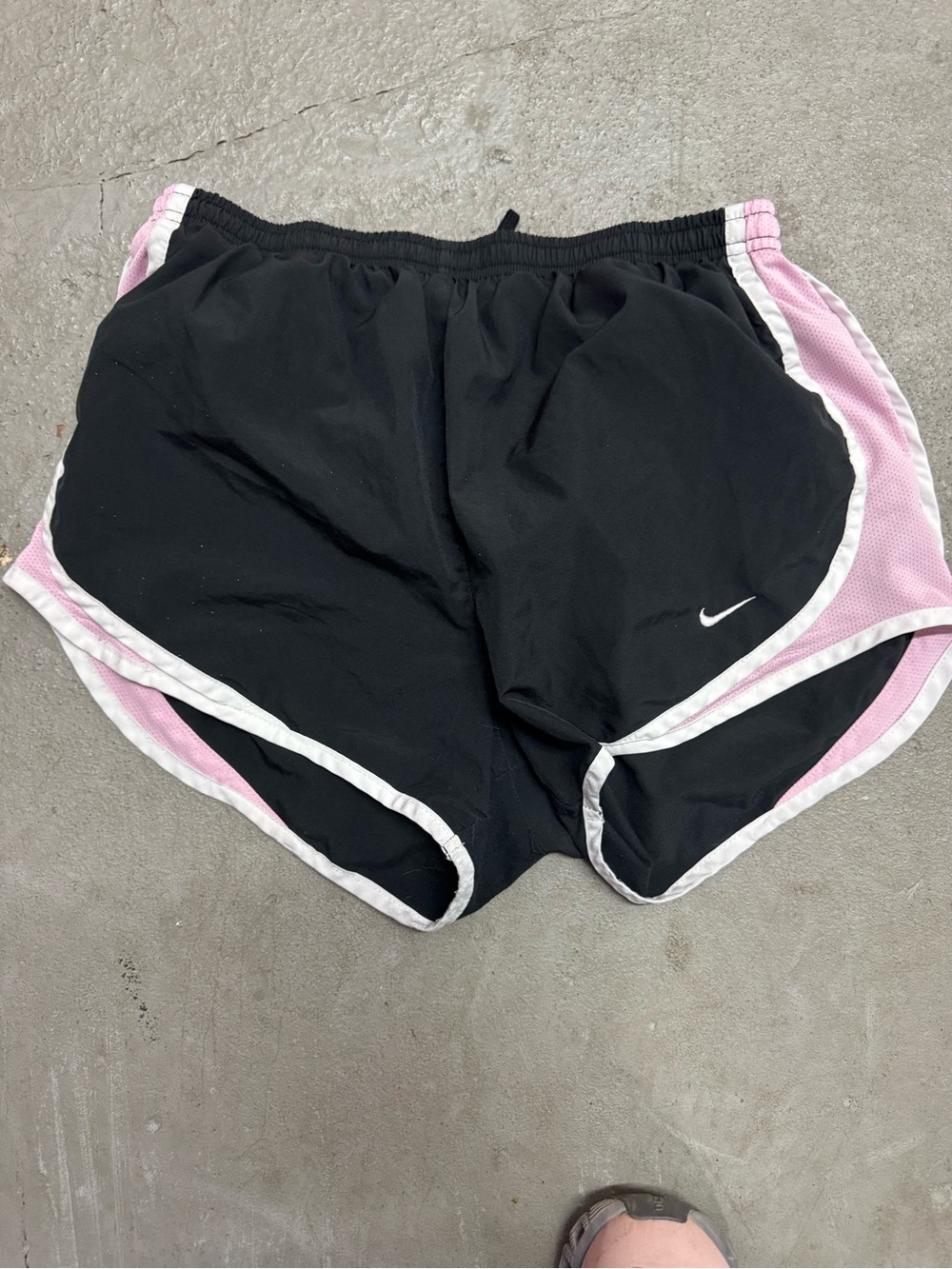 Nike Black Shorts with Pink Side Panels